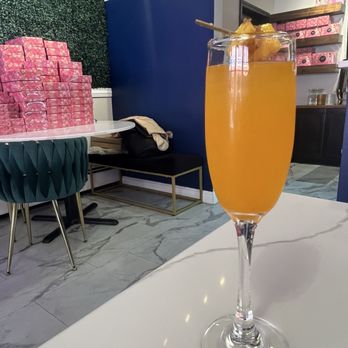 Monica’s Mithai Cafe & Bar - Mango Mimosa - Indian Near Me - Andover, Massachusetts