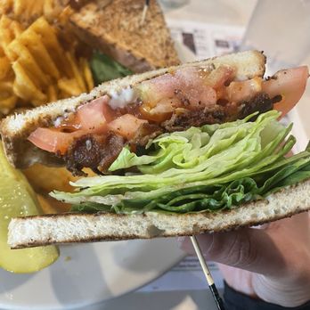 Americana Diner & Restaurant - BLT Sandwich with spicy waffle fries - Diners Near Me - Middletown, New York Americana Diner & Restaurant - BLT Sandwich with spicy waffle fries - Diners Near Me - Middletown, New York