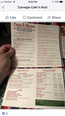 Menu photo 1 Cielto Lindo Lake City, IA