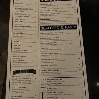 Rustic Root - Food menu 12/26/21 - Cocktail Bars Near Me - San Diego, California Rustic Root - Food menu 12/26/21 - Cocktail Bars Near Me - San Diego, California