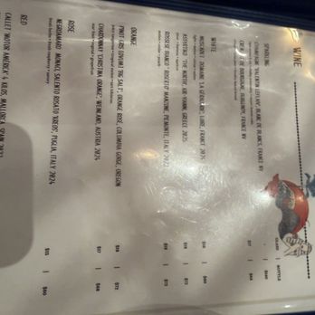 Fish Cheeks - Wine menu - Seafood Near Me - New York, New York
