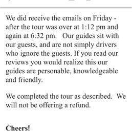 End of email of Coy. End of email of Coy.