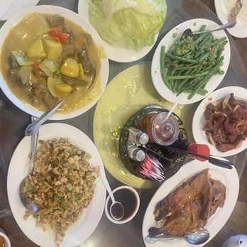 Palm Tree Palace - 59. Curry Beef Stew 113. Hot Braised String Beans 141. 32. BBQ Roast Duck with Bone 104. Pork Chop with Peking Sauce - Chinese Near Me - La Quinta, California Palm Tree Palace - 59. Curry Beef Stew 113. Hot Braised String Beans 141. 32. BBQ Roast Duck with Bone 104. Pork Chop with Peking Sauce - Chinese Near Me - La Quinta, California
