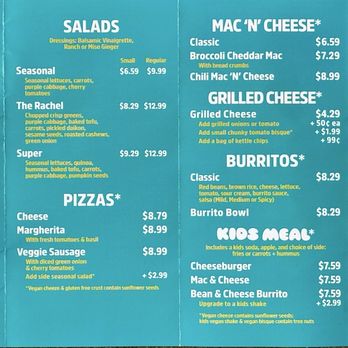 Amy’s Drive Thru - Menu (3/29/2025) - Gluten-Free Near Me - Rohnert Park, California Amy’s Drive Thru - Menu (3/29/2025) - Gluten-Free Near Me - Rohnert Park, California