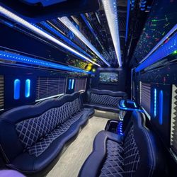 Elite Black Car Services - Do you prefer a celebratory or low key environment? Our guests control the TVs, lighting, and sound in our 13 passenger Sprinter Limo
