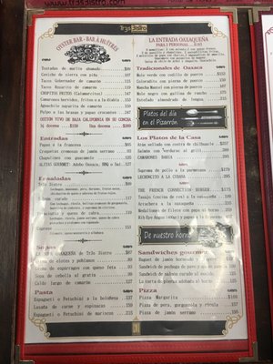 Menu photo 5 Tres Bistro Oaxaca, OAX