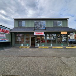 Exterior outside entrance of Greenwood Cleaners - Seattle, Washington Exterior outside entrance of Greenwood Cleaners - Seattle, Washington