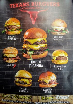 Menu photo 2 Texans Burguers Rio de Janeiro, RJ