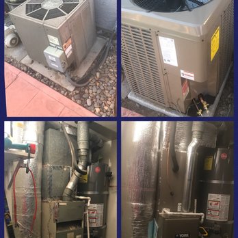 Virginia Mechanical Heating & Air Conditioning - Old 25+ year Rheem to left. Way to small for a 1665 sq ft house. Right side brand new York 3 Ton 16 Seer with 80% Efficiency Furnace - Heating & Air Conditioning/HVAC Near Me - Tracy, California Virginia Mechanical Heating & Air Conditioning - Old 25+ year Rheem to left. Way to small for a 1665 sq ft house. Right side brand new York 3 Ton 16 Seer with 80% Efficiency Furnace - Heating & Air Conditioning/HVAC Near Me - Tracy, California