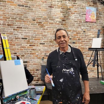 Muse Paintbar - My dad - Paint & Sip Near Me - Fairfax, Virginia