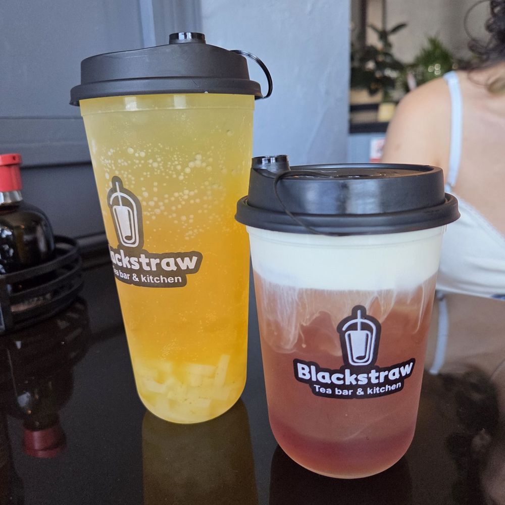 sparkling mango passionfruit and oolong black tea with sea salt foam