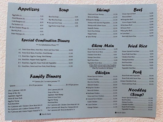 Menu photo 3 Chin's Cafe Carlin, NV