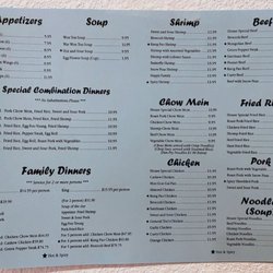 Chin's Cafe - Latest Menu