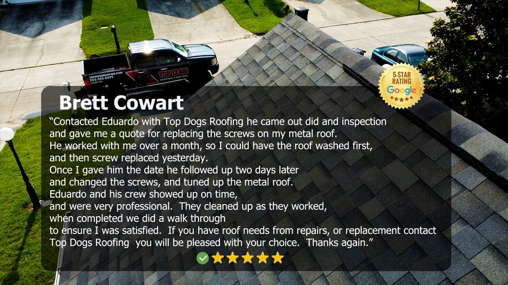 Slide of TopDogs Roofing&Sheetmetal