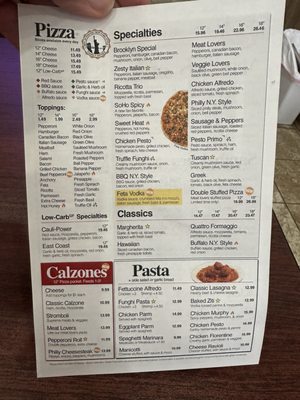 Menu photo 2 Brooklyn Pizzeria Atascocita, TX