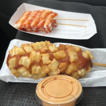 Seoul Hotdog - 4. Seoul Rice Cake Potato Hot Dog - Korean Near Me - Lynnwood, Washington Seoul Hotdog - 4. Seoul Rice Cake Potato Hot Dog - Korean Near Me - Lynnwood, Washington