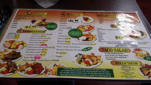 Menu photo 7 California Taco Shop Pawtucket, RI