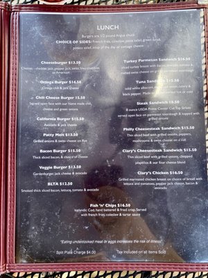 Menu photo 4 Clary's Bar & Grill Reno, NV Menu photo 4 Clary's Bar & Grill Reno, NV