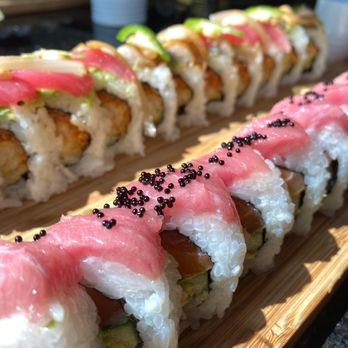 Tang's Sushi - Top: Blue Oaks Roll Bottom: Chanel Roll - Sushi Bars Near Me - Roseville, California