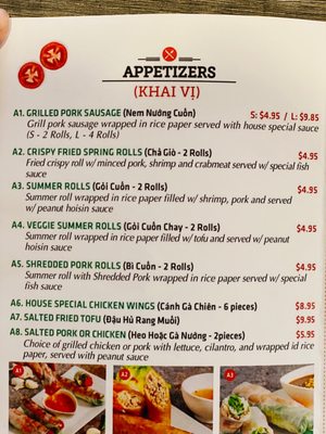 Menu photo 8 Pho Ngon Alexandria, VA