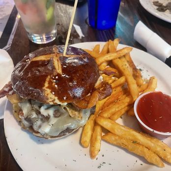 Teak Neighborhood Grill - The Drunken Monk* Burger - Burgers Near Me - Orlando, Florida