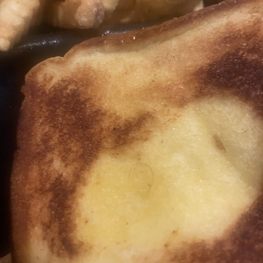 Hair on my sandwich