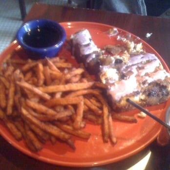 Bat 17 - Blueberry muffin waffle and sweet potato fries - New American Near Me - Evanston, Illinois