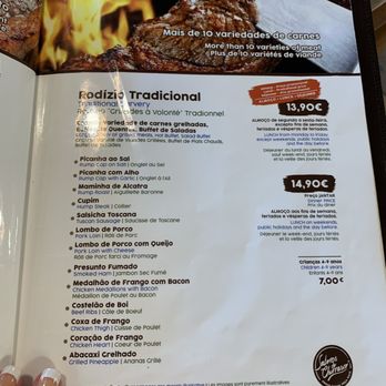 Sabores do Churrasco - Menu photos. - Steakhouses Near Me - Faro, 20