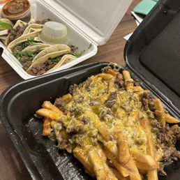 Carne Asada Fries & 4 Asada Taco Carne Asada Fries & 4 Asada Taco