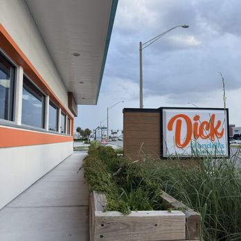 Dick Mondell's - Sign from the drive-thru exit - Burgers Near Me - Jacksonville Beach, Florida Dick Mondell's - Sign from the drive-thru exit - Burgers Near Me - Jacksonville Beach, Florida