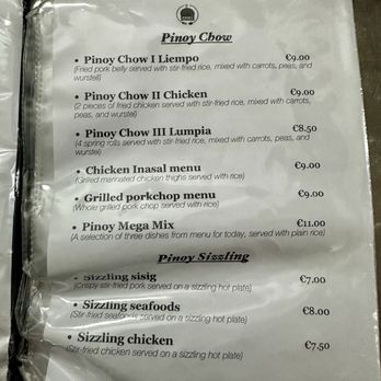 Pinoy - Menu (July 2026) - Filipino Near Me - Rome, RM