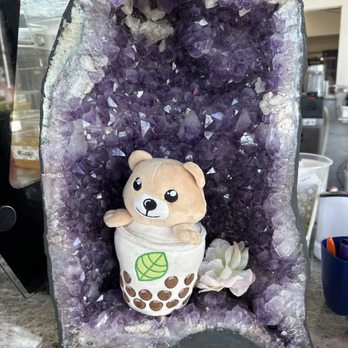 Tea Bear Teahouse - a teddy bear in a cup of tea - Bubble Tea Near Me - Magnolia, Texas