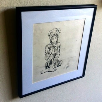 Quick Art Frame - Their mat and frame job of this Elle street-art sketch was top-knotch. - Framing Near Me - Los Angeles, California