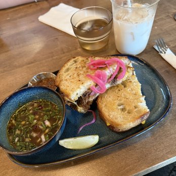 Loreto Brunch And Dinner - Birria grilled cheese - Mexican Near Me - Vancouver, British Columbia Loreto Brunch And Dinner - Birria grilled cheese - Mexican Near Me - Vancouver, British Columbia