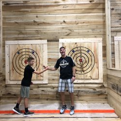 Badl Axe Throwing in Quantum Leap Sports Arena - Friendly competition!