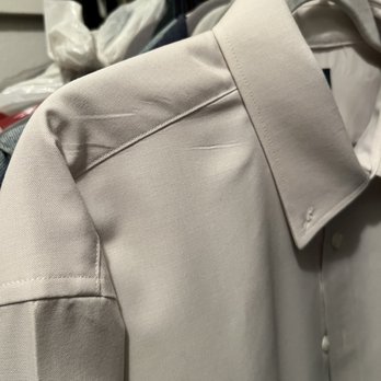 Tracey's Cleaners - Again, more creases from them not properly laying it in the machine. - Laundry Services Near Me - Montebello, California