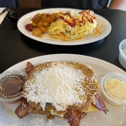 The LaRussell breakfast sandwich & Steve omelette The LaRussell breakfast sandwich & Steve omelette