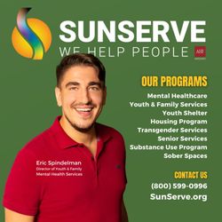 Sunserve - Eric Spindelman leads Youth & Family Mental Health at SunServe--offering services from housing to senior care. SunServe.org #WeHelpPeople