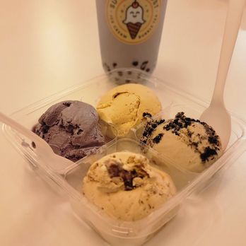 Sugar Ghost Ice Cream and Bubble Tea - Ice cream flight. Ube (purple color) Nuttin butter Cookies and cream Salted caramel - Ice Cream & Frozen Yogurt Near Me - Memphis, Tennessee Sugar Ghost Ice Cream and Bubble Tea - Ice cream flight. Ube (purple color) Nuttin butter Cookies and cream Salted caramel - Ice Cream & Frozen Yogurt Near Me - Memphis, Tennessee