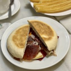 Chocolatería San Ginés - Jamon Iberico sandwich €5.90