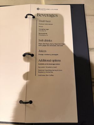 Menu photo 2 Chase Sapphire Reserve Lounge Philadelphia, PA Menu photo 2 Chase Sapphire Reserve Lounge Philadelphia, PA