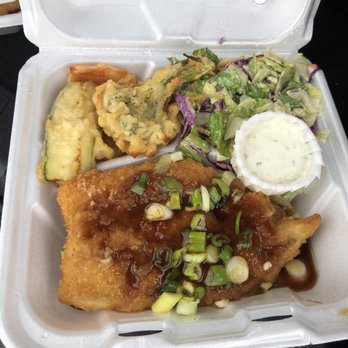 Otani's - Teriyaki Fried Red Snapper w/ Veggie Tempura - Seafood Markets Near Me - Oxnard, California