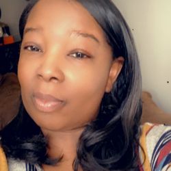Sensations - Silk pressed and trimmed 4b/c hair with no color