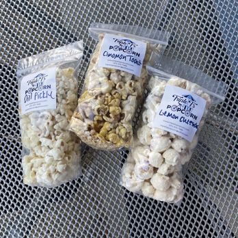 Triple T's Popcorn - three bags of popcorn - Popcorn Shops Near Me - The Colony, Texas