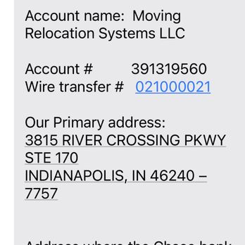 Rapid Van Lines - This is an account rapid Van Lines uses to charge excess fees when supposedly your stuff is on the way. This way, RVL minimizes liability - Movers Near Me - South Bend, Indiana
