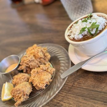 Hummingbird - Fried oysters & red beans & rice. - Public Art Near Me - Oakland, California