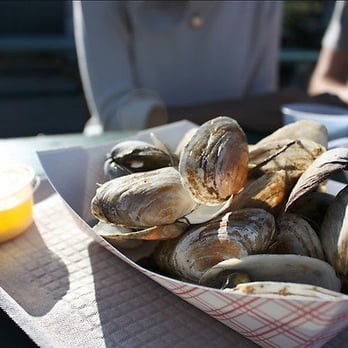 Five Islands Lobster - half pint of clam steamers, ($8) - Seafood Near Me - Georgetown, Maine