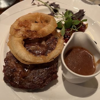 Brasserie On The Corner - Ribeye with whiskey pepper sauce - Seafood Near Me - Galway, G Brasserie On The Corner - Ribeye with whiskey pepper sauce - Seafood Near Me - Galway, G