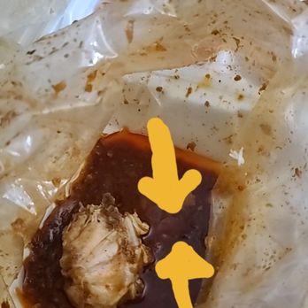 LA Crawfish - Penny inside my seafood boil, not discovered until I got to the bottom of the bag. - Cajun/Creole Near Me - San Antonio, Texas