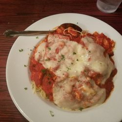 Cuzino’s Family Kitchen - Create your own pasta - Marinara, Griilled Chicken over Angel Hair with melted Provolone